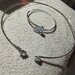 Set colier argint vintage Swarovski
